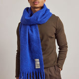The Reykjavik Scarf with Wool - Electric Blue
