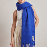 The Reykjavik Scarf with Wool - Electric Blue