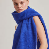 The Reykjavik Scarf with Wool - Electric Blue