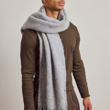 The Reykjavik Scarf with Wool - Grey