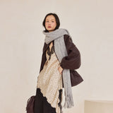 The Reykjavik Scarf with Wool - Grey