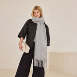 The Reykjavik Scarf with Wool - Grey