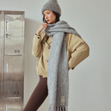 The Reykjavik Scarf with Wool - Grey